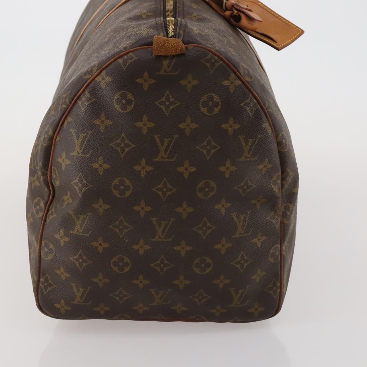 LOUIS VUITTON Monogram Keepall 55 Boston Bag M41424 LV Auth 188372A