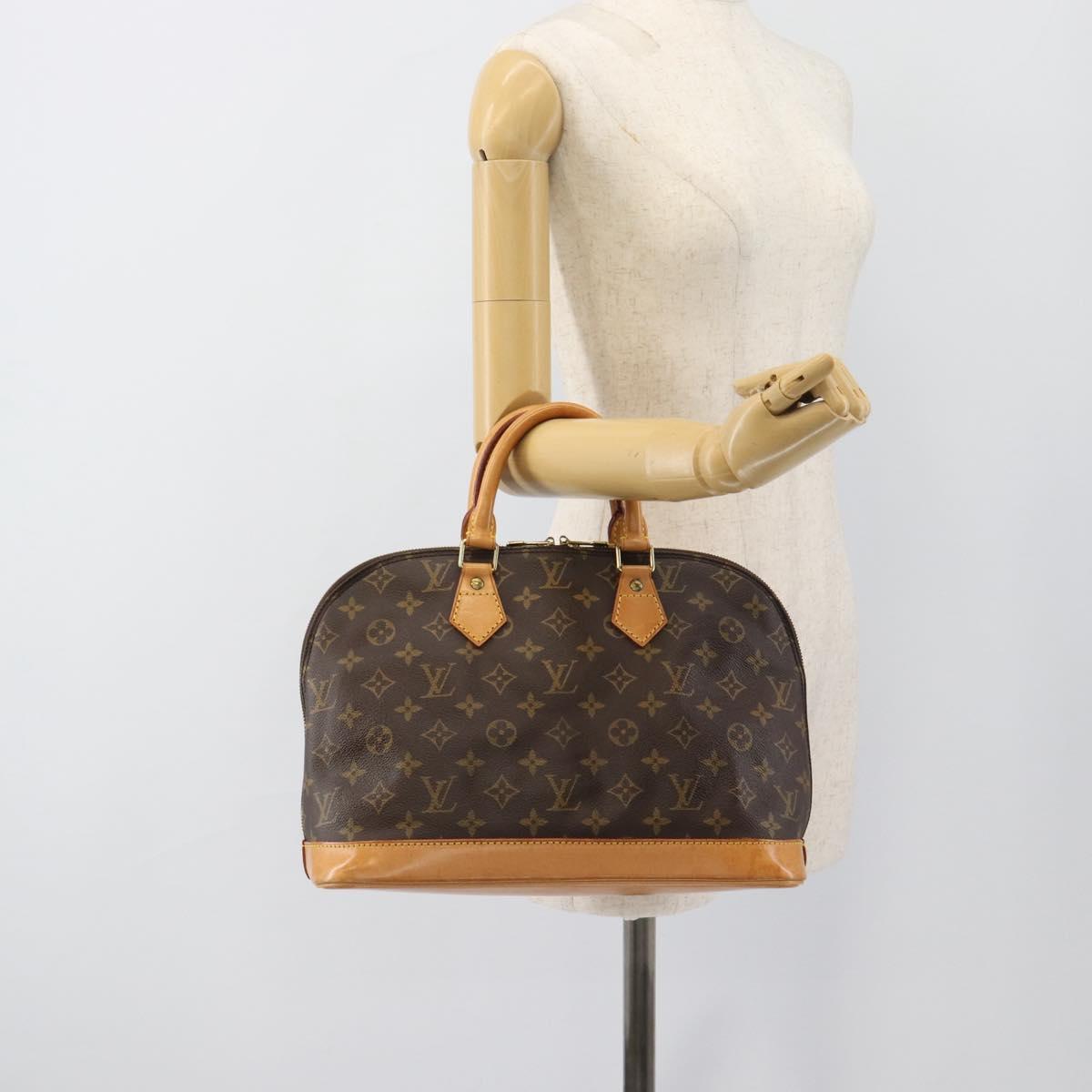 LOUIS VUITTON Monogram Alma Hand Bag M51130 LV Auth 188374