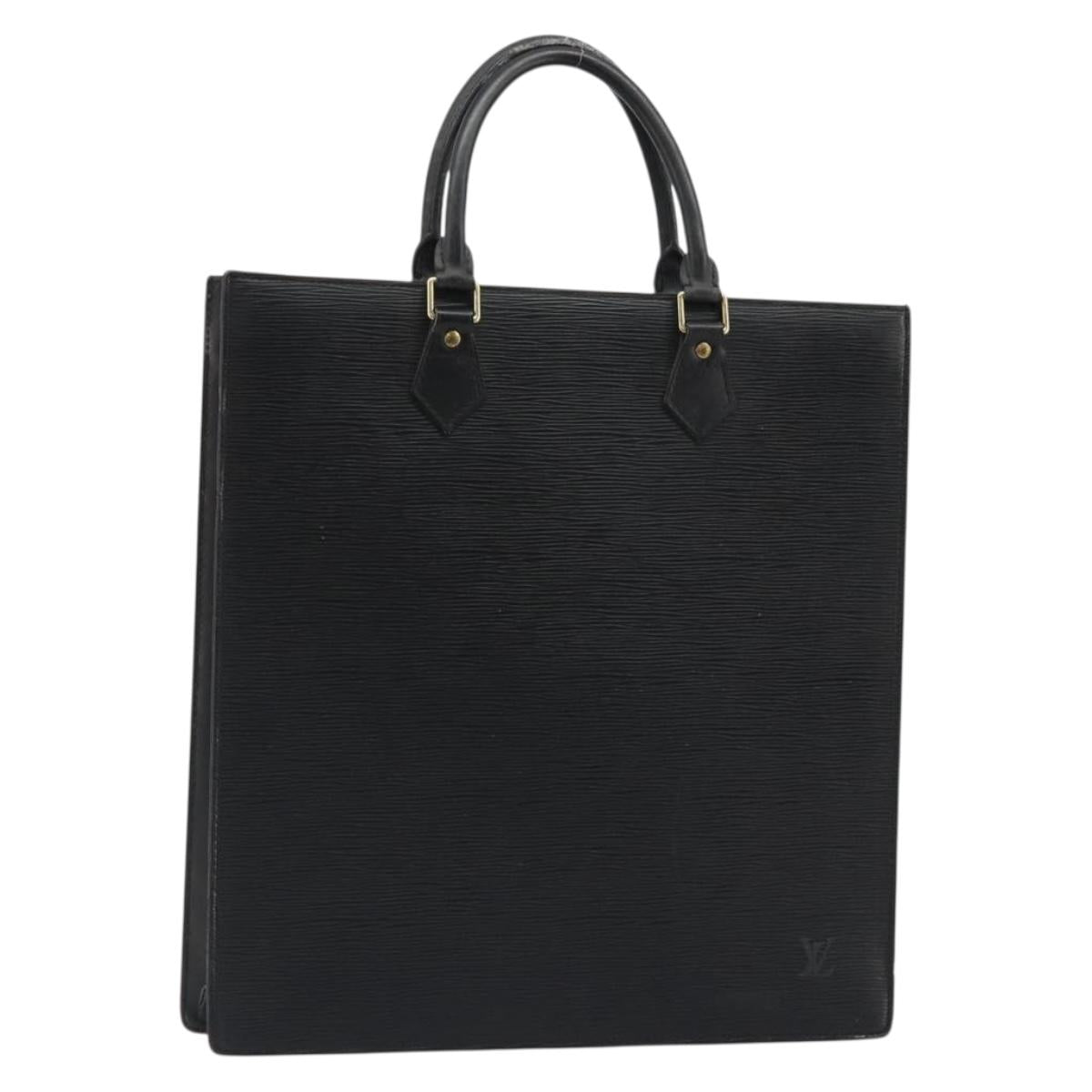 LOUIS VUITTON Epi Sac Plat Hand Bag Black M59082 LV Auth 188379