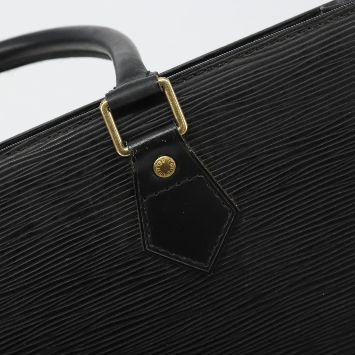 LOUIS VUITTON Epi Sac Plat Hand Bag Black M59082 LV Auth 188379
