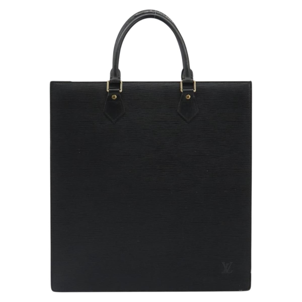 LOUIS VUITTON Epi Sac Plat Hand Bag Black M59082 LV Auth 188379