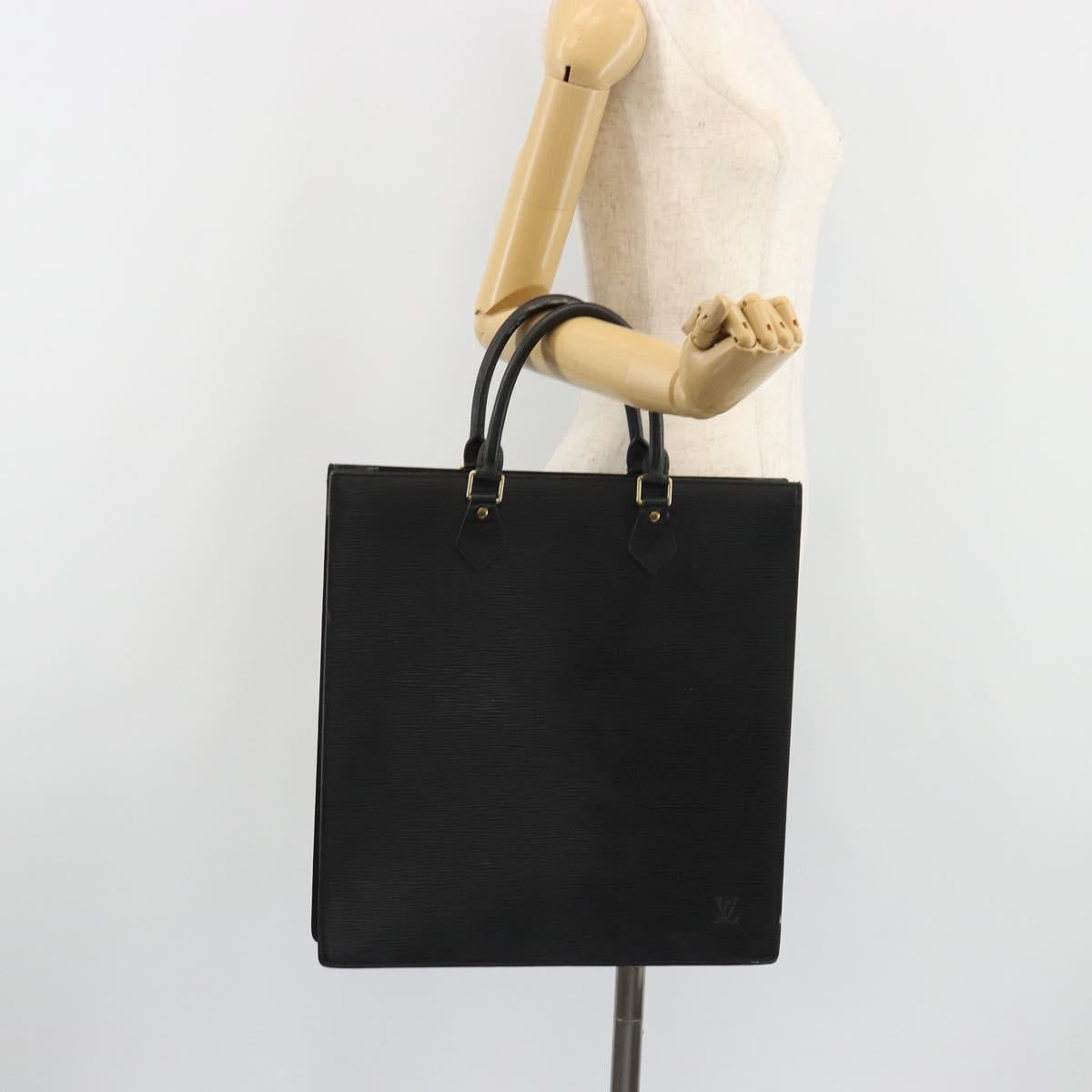 LOUIS VUITTON Epi Sac Plat Hand Bag Black M59082 LV Auth 188379