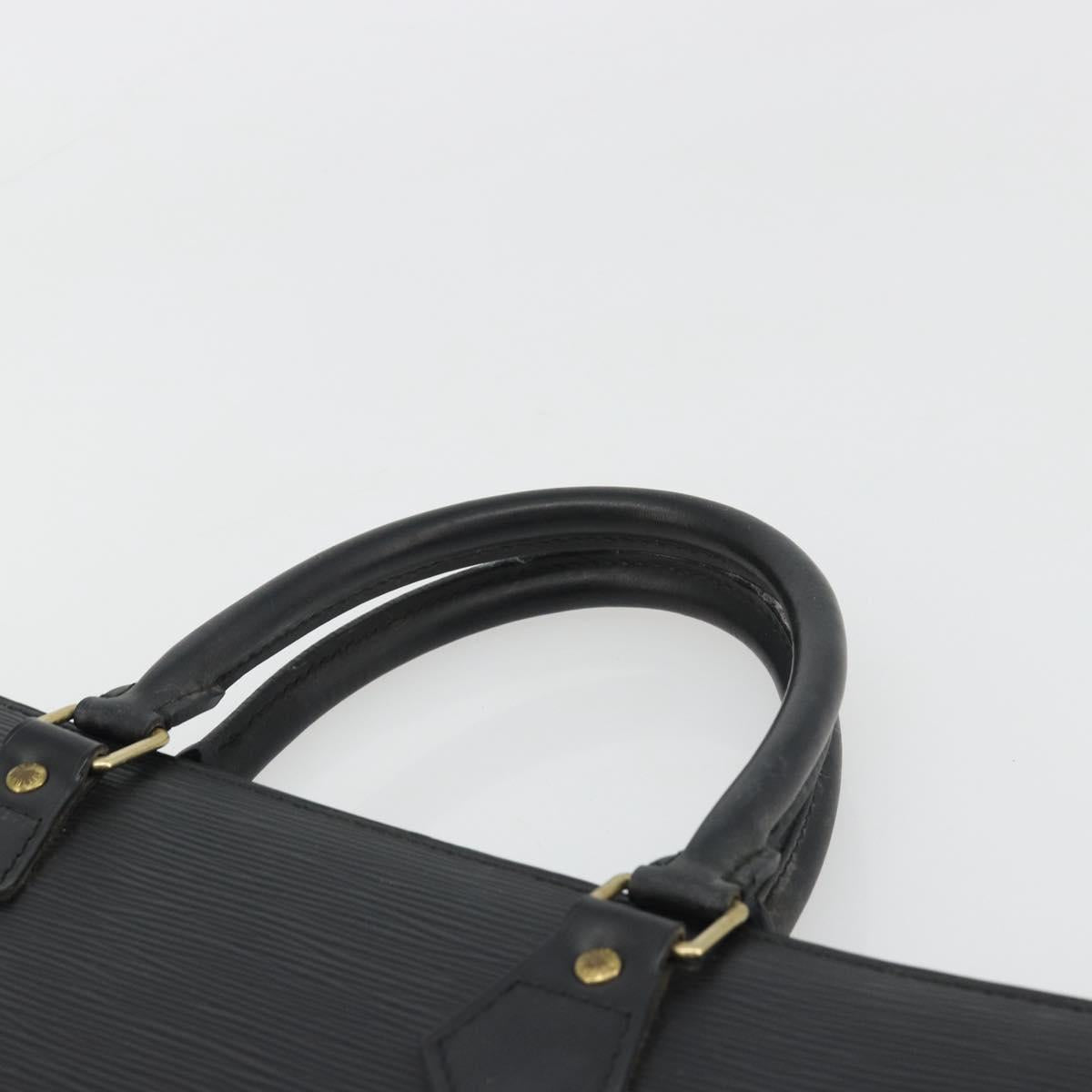 LOUIS VUITTON Epi Sac Plat Hand Bag Black M59082 LV Auth 188379