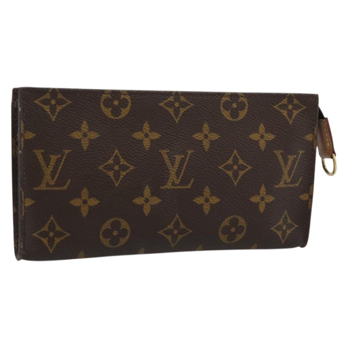 LOUIS VUITTON Monogram Bucket GM Accessory Pouch LV Auth 188381