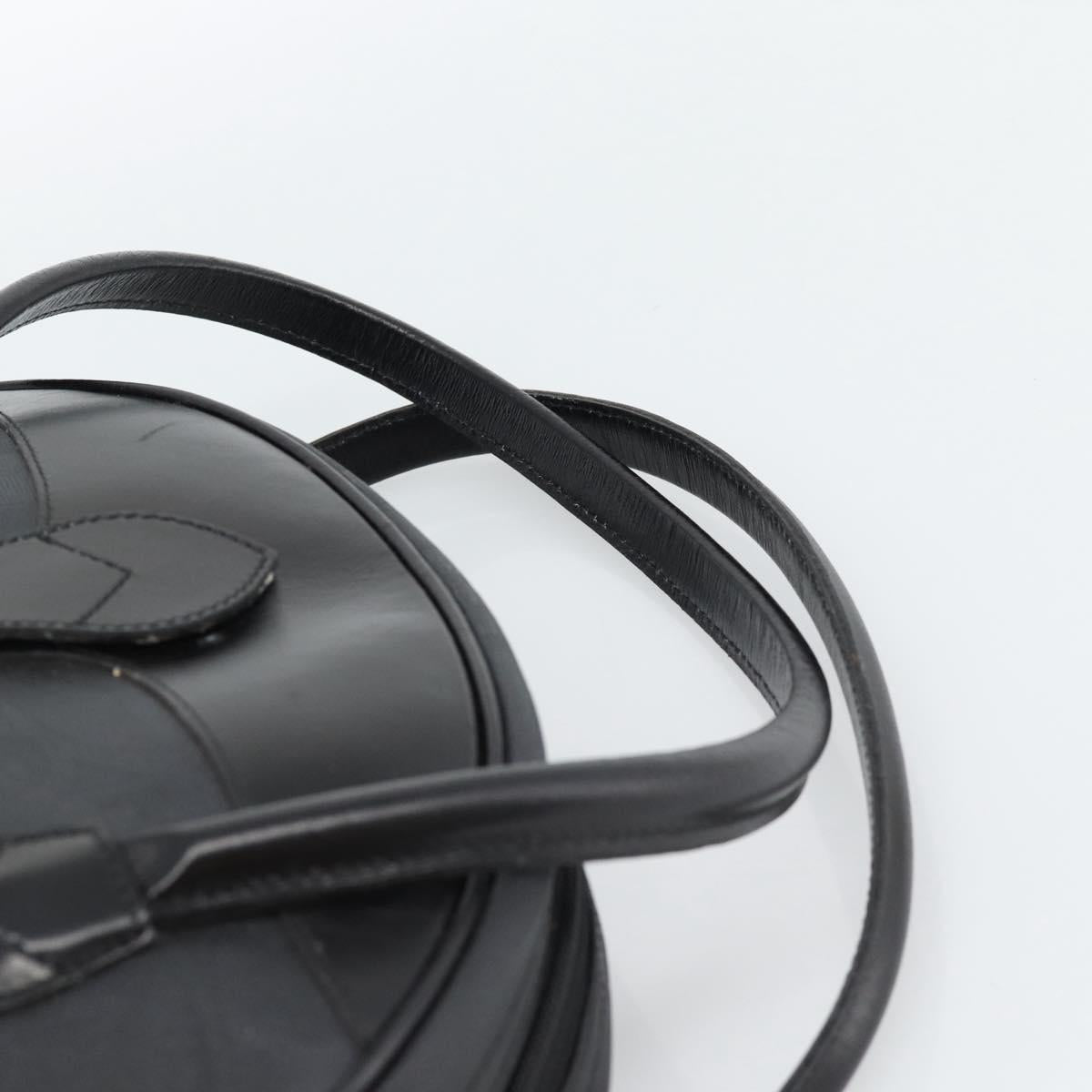 Christian Dior Trotter Canvas Hand Bag PVC Black Gold Auth 188382