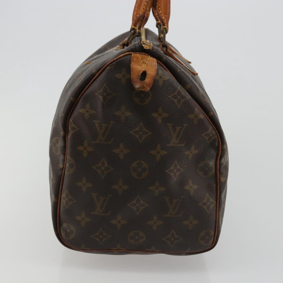 LOUIS VUITTON Monogram Speedy 35 Hand Bag M41524 LV Auth 188396A