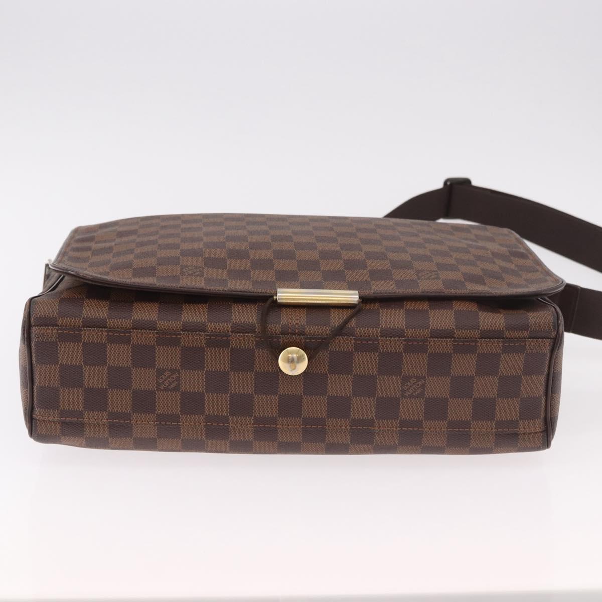 LOUIS VUITTON Damier Ebene Bastille Shoulder Bag N45258 LV Auth 188400