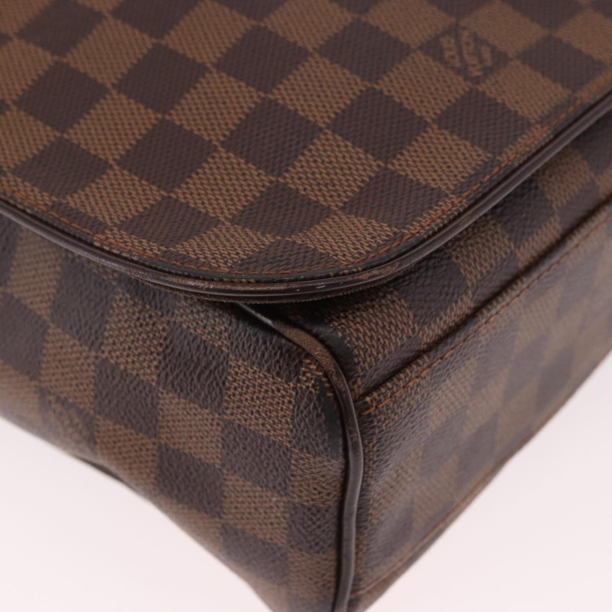 LOUIS VUITTON Damier Ebene Bastille Shoulder Bag N45258 LV Auth 188400