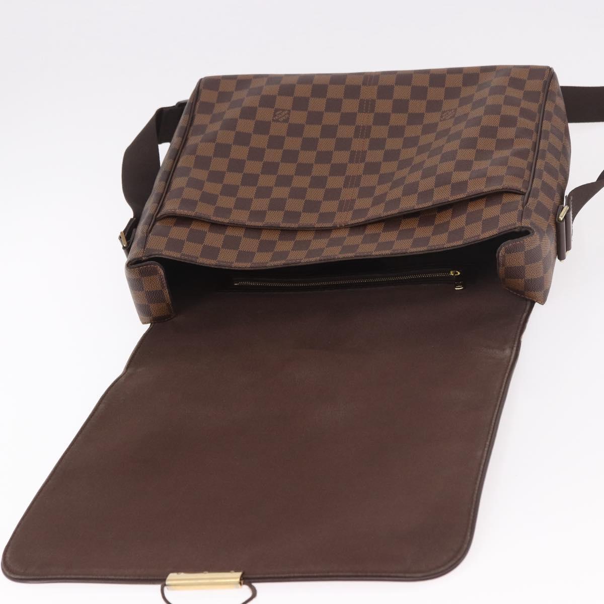 LOUIS VUITTON Damier Ebene Bastille Shoulder Bag N45258 LV Auth 188400