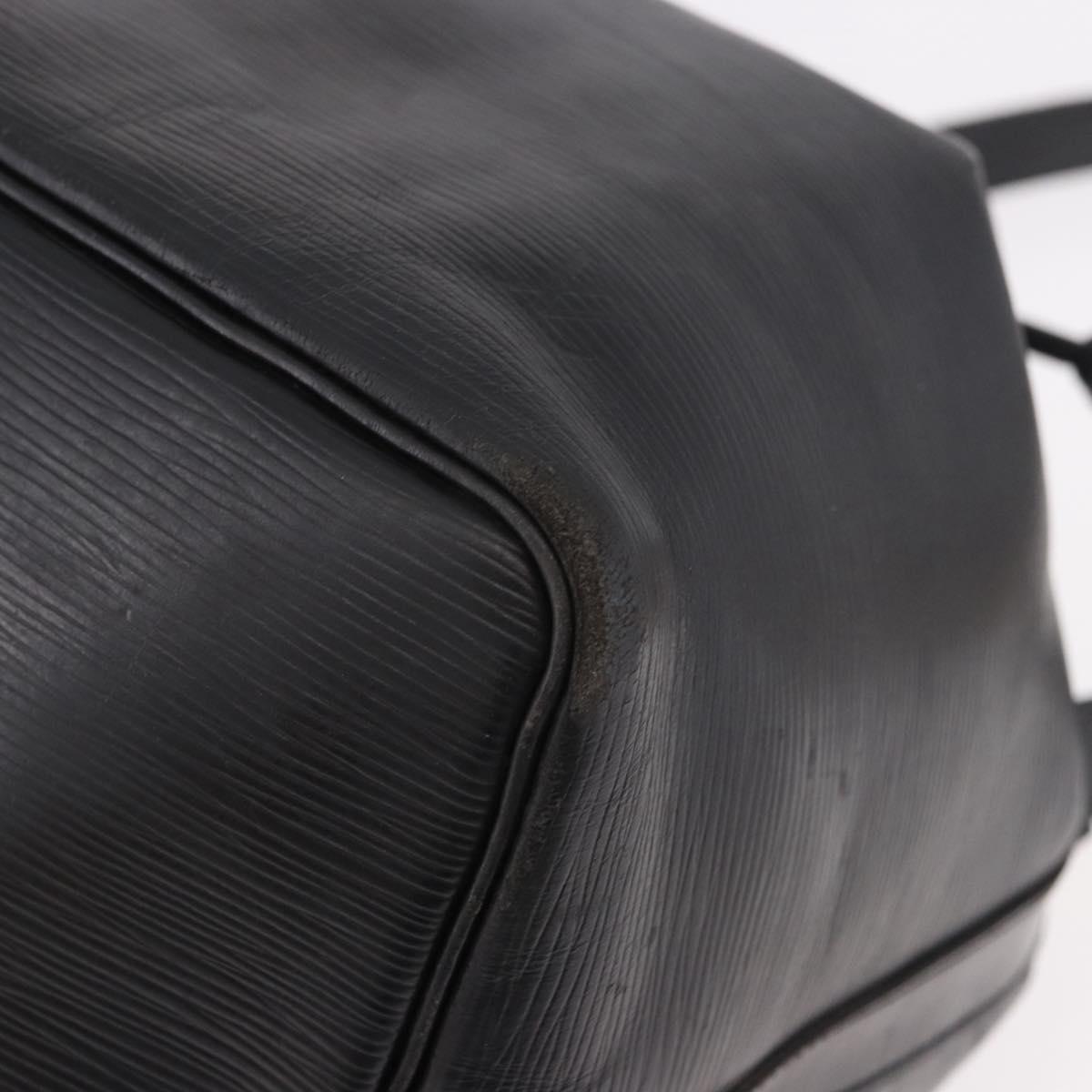 LOUIS VUITTON Epi Petit Noe Shoulder Bag Black M44102 LV Auth 188401