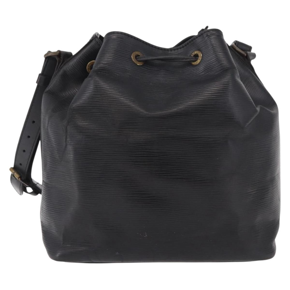 LOUIS VUITTON Epi Petit Noe Shoulder Bag Black M44102 LV Auth 188401