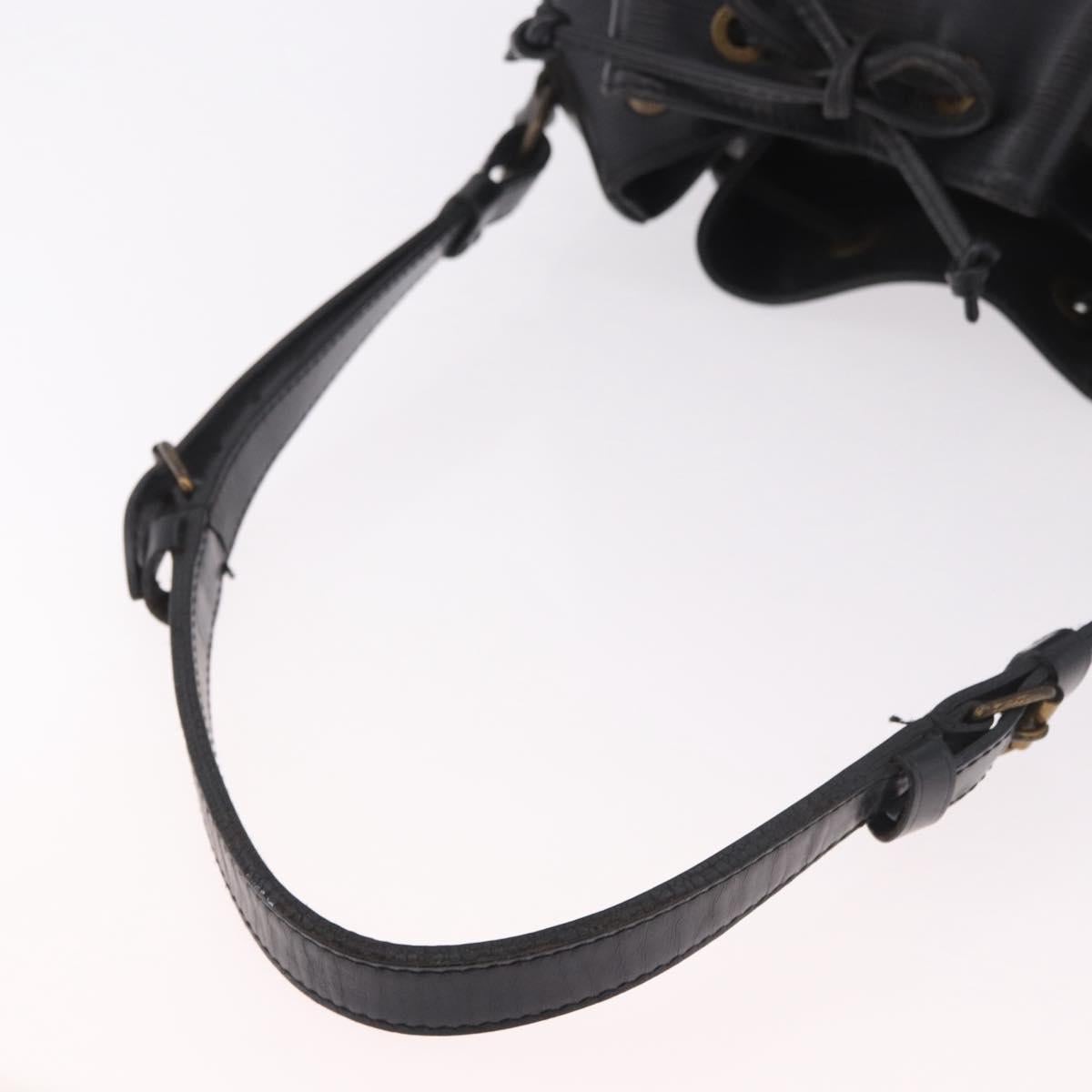 LOUIS VUITTON Epi Petit Noe Shoulder Bag Black M44102 LV Auth 188401
