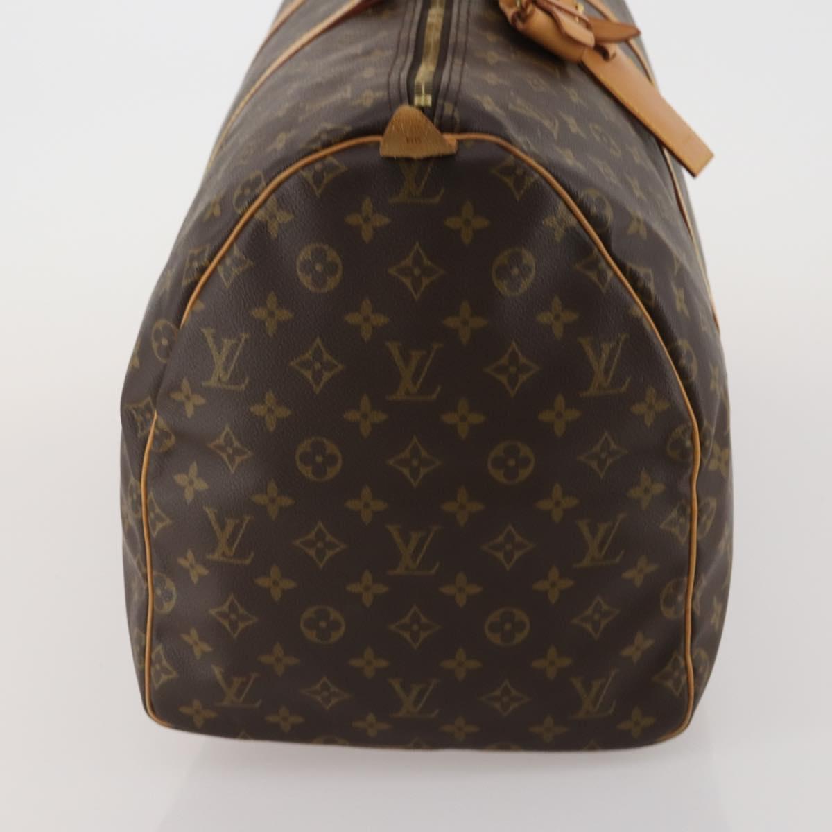 LOUIS VUITTON Monogram Keepall 55 Boston Bag M41424 LV Auth 188403V