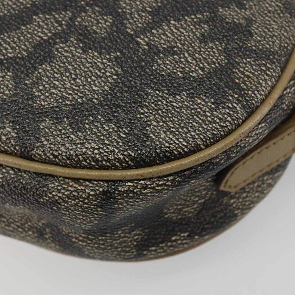 SAINT LAURENT Shoulder Bag PVC Brown Gold Auth 188404