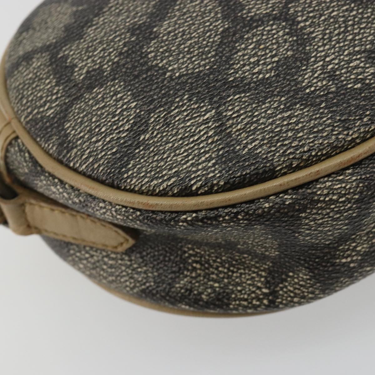 SAINT LAURENT Shoulder Bag PVC Brown Gold Auth 188404