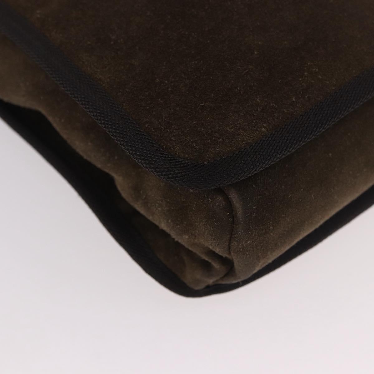 Miu Miu Shoulder Bag Suede Brown Auth 188406