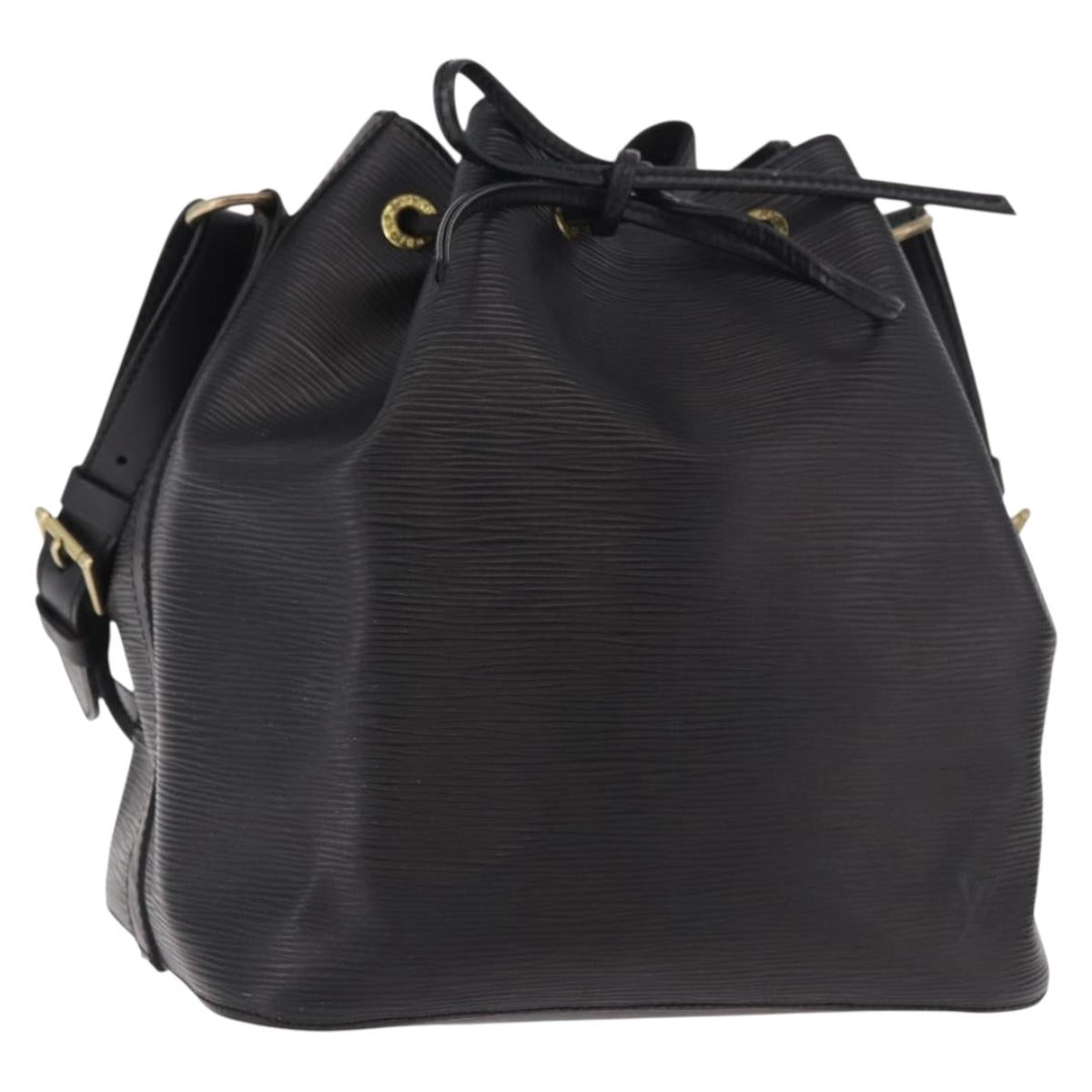 LOUIS VUITTON Epi Petit Noe Shoulder Bag Black M44102 LV Auth 188413SAV