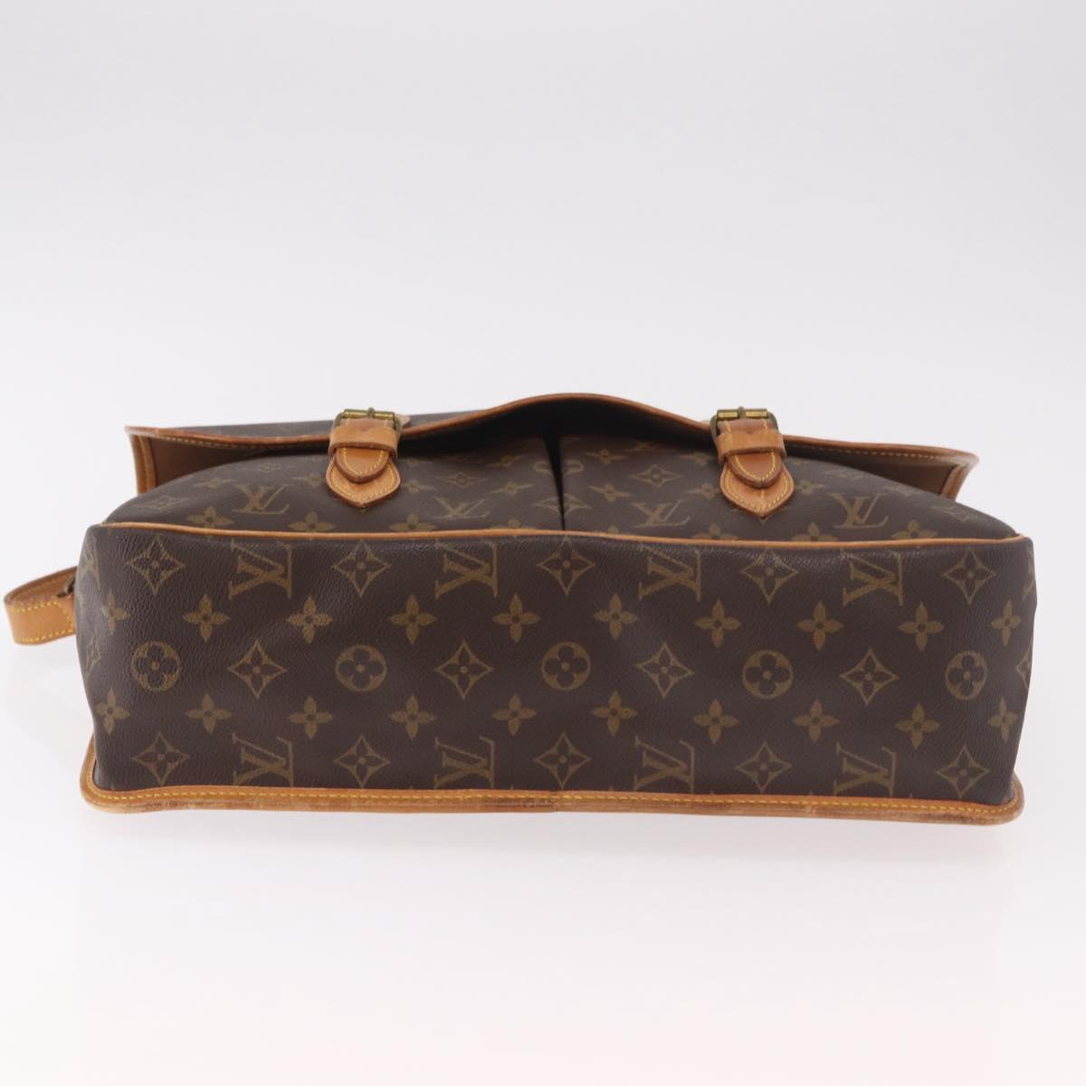 LOUIS VUITTON Monogram Gibeciere GM Shoulder Bag M42246 LV Auth 188421