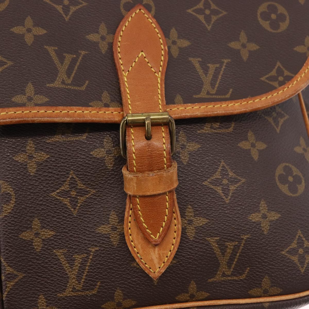 LOUIS VUITTON Monogram Gibeciere GM Shoulder Bag M42246 LV Auth 188421