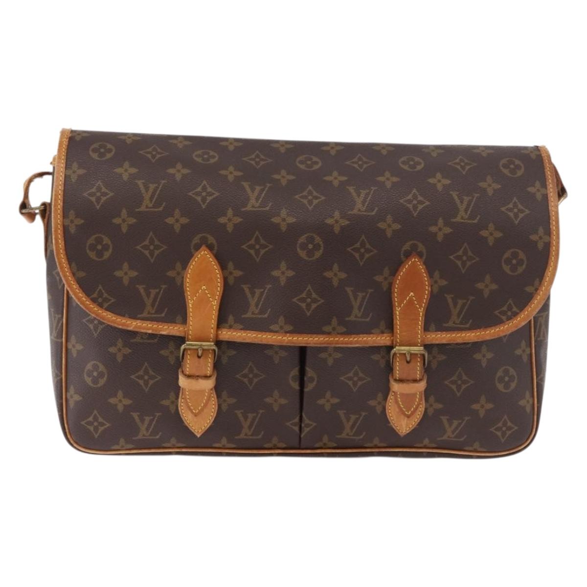 LOUIS VUITTON Monogram Gibeciere GM Shoulder Bag M42246 LV Auth 188421