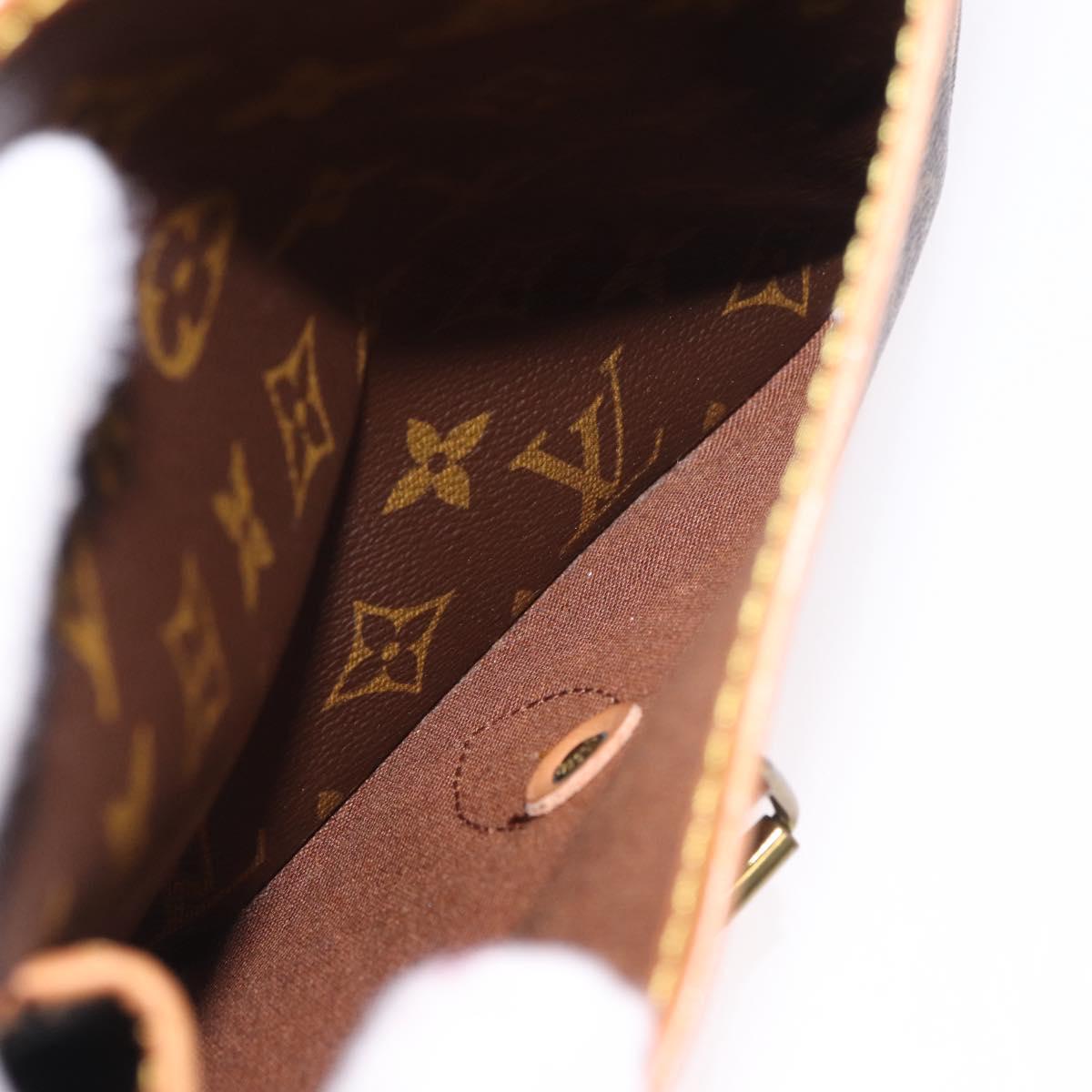 LOUIS VUITTON Monogram Gibeciere GM Shoulder Bag M42246 LV Auth 188421