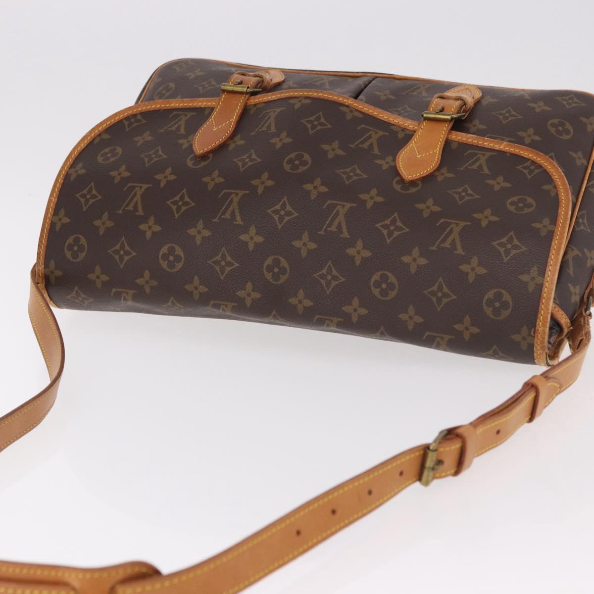 LOUIS VUITTON Monogram Gibeciere GM Shoulder Bag M42246 LV Auth 188421