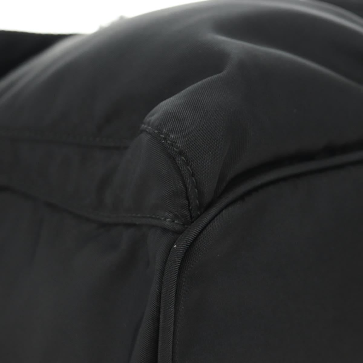 PRADA Backpack Nylon Black Silver 1BZ005 Auth 188429SAV