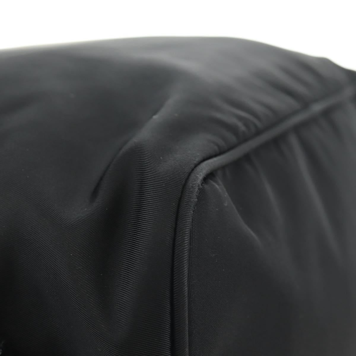 PRADA Backpack Nylon Black Silver 1BZ005 Auth 188429SAV