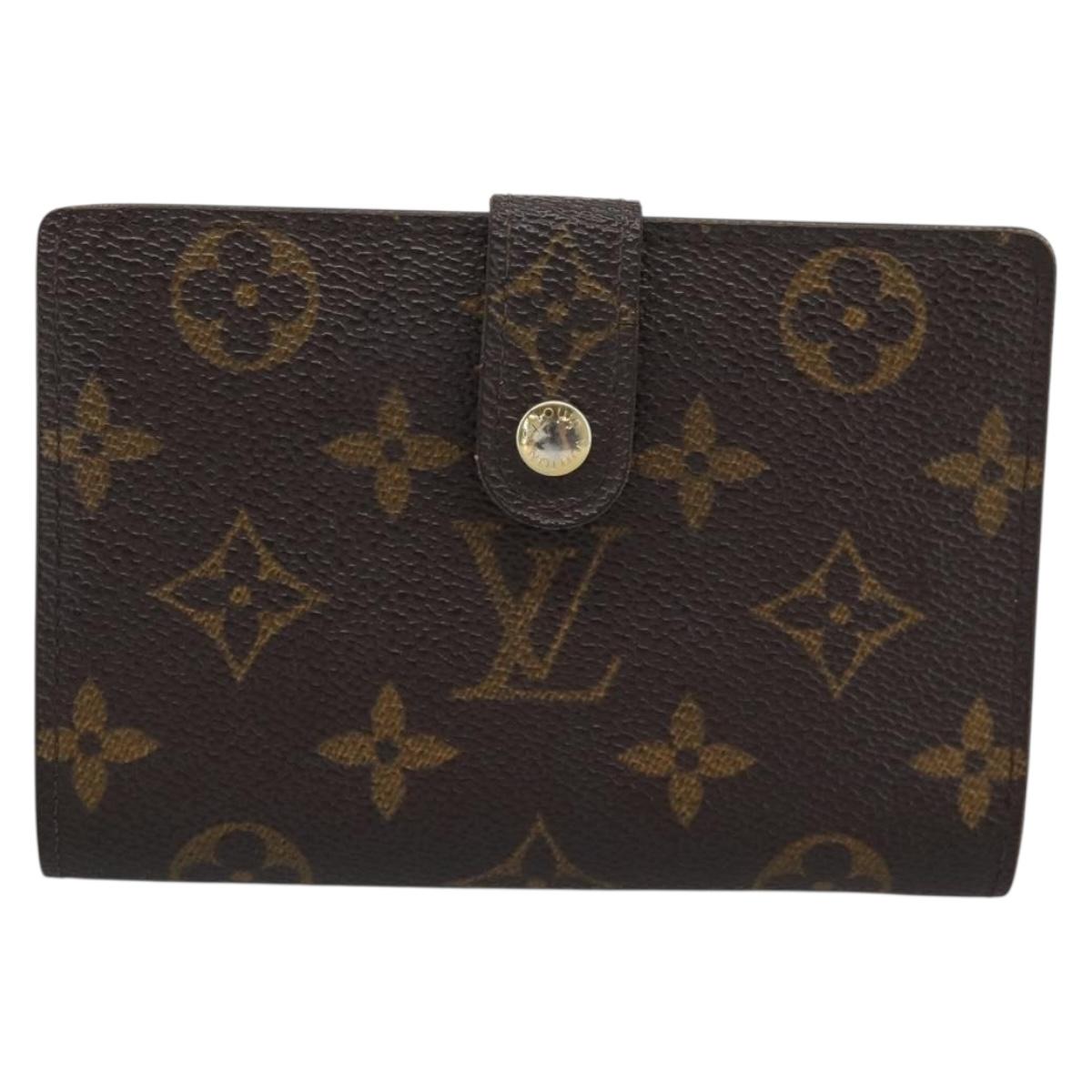 LOUIS VUITTON Monogram Porte Monnaie Billets Viennois Wallet M61663 Auth 188441A
