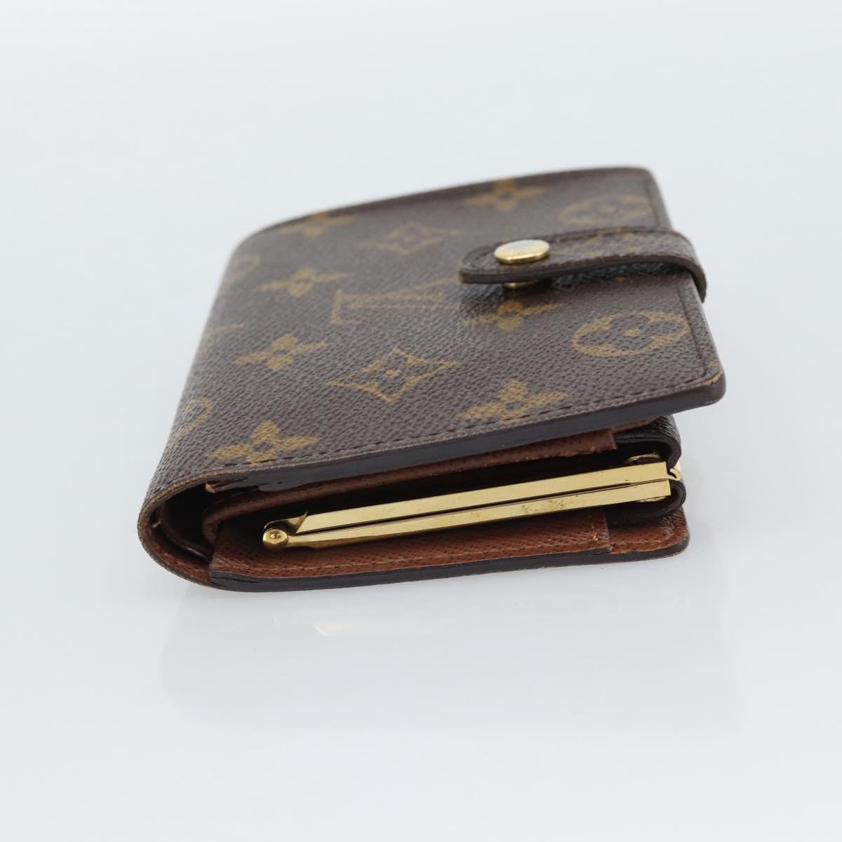 LOUIS VUITTON Monogram Porte Monnaie Billets Viennois Wallet M61663 Auth 188441A