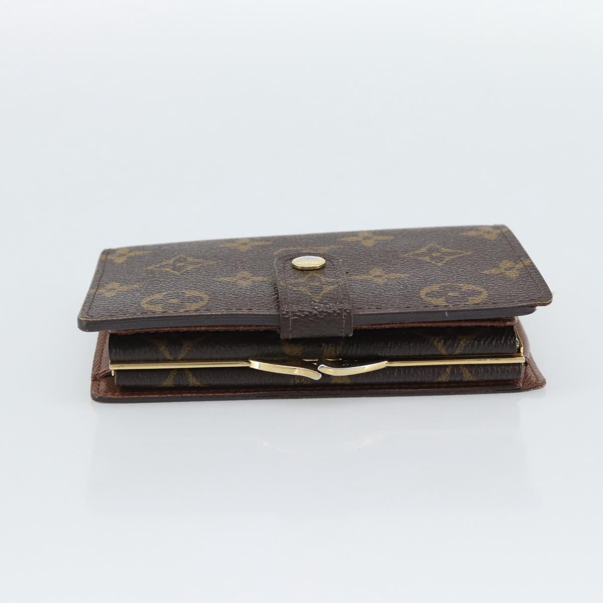 LOUIS VUITTON Monogram Porte Monnaie Billets Viennois Wallet M61663 Auth 188441A