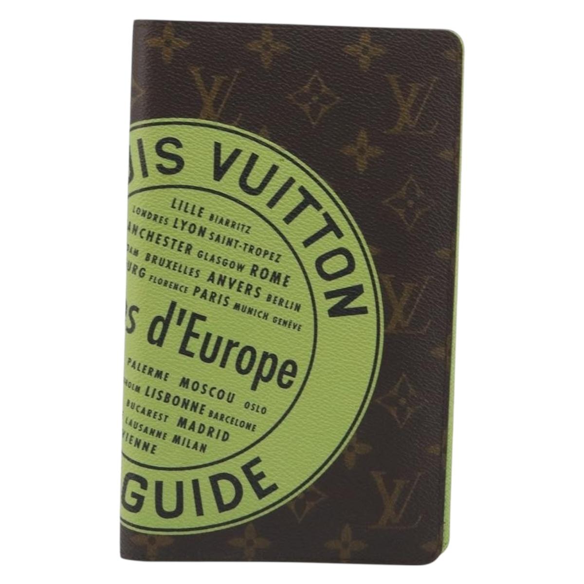 LOUIS VUITTON Monogram Book Cover City Guide European Vintage LV Auth 188442M