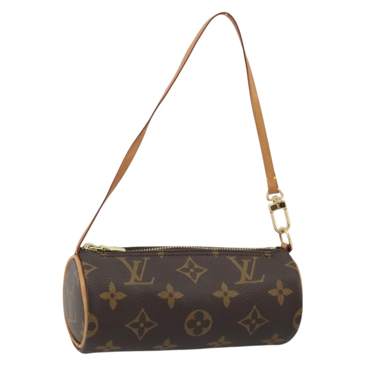LOUIS VUITTON Monogram Papillon Pouch LV Auth 188445