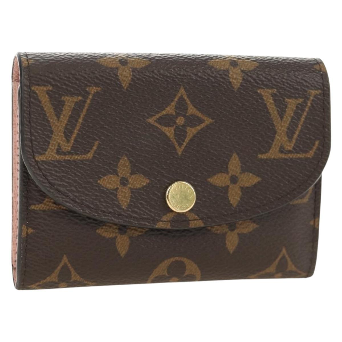 LOUIS VUITTON Porte Monnaie Rosary Coin Purse Rose valerine M62361 Auth 188448M