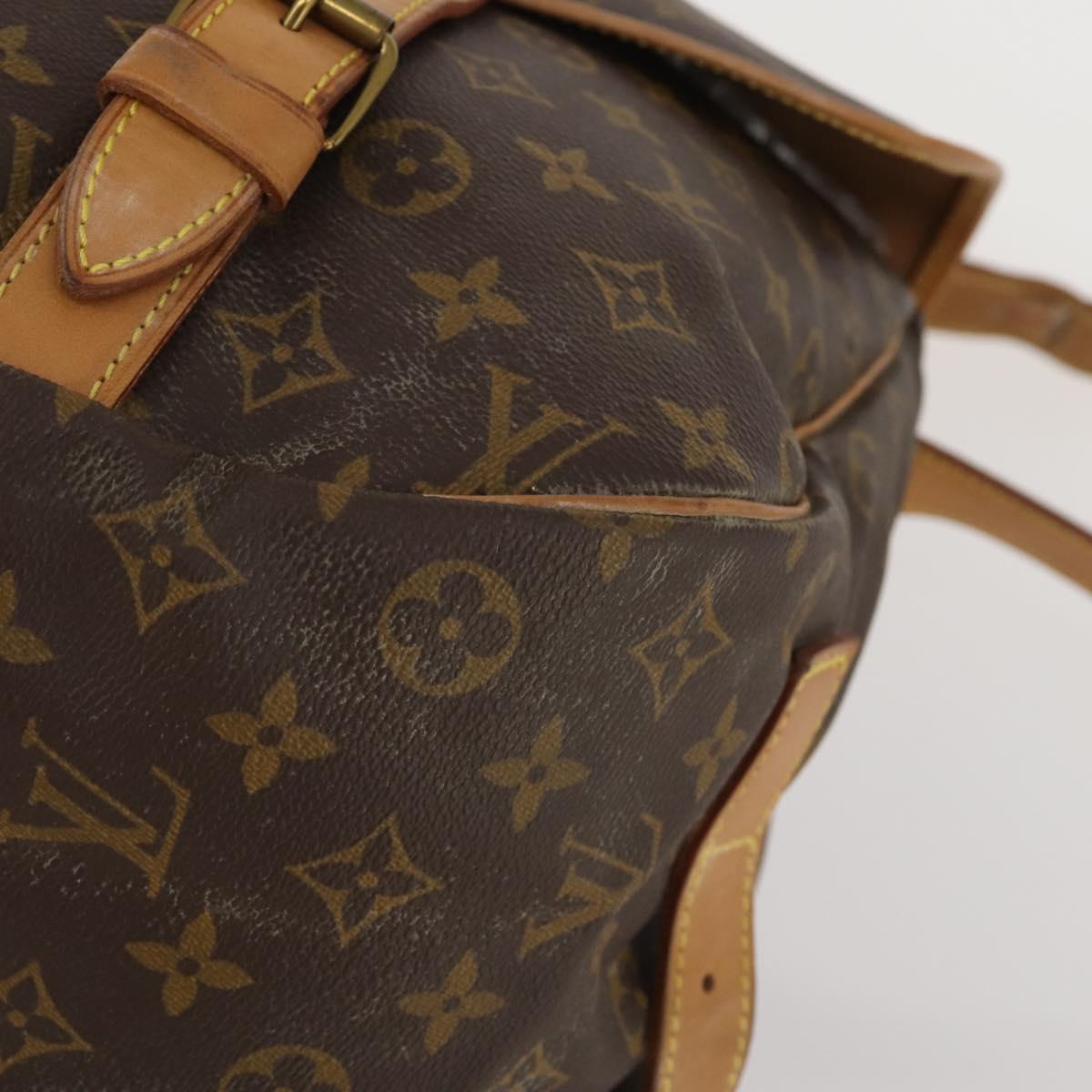 LOUIS VUITTON Monogram Saumur 43 Shoulder Bag M42252 LV Auth 188476