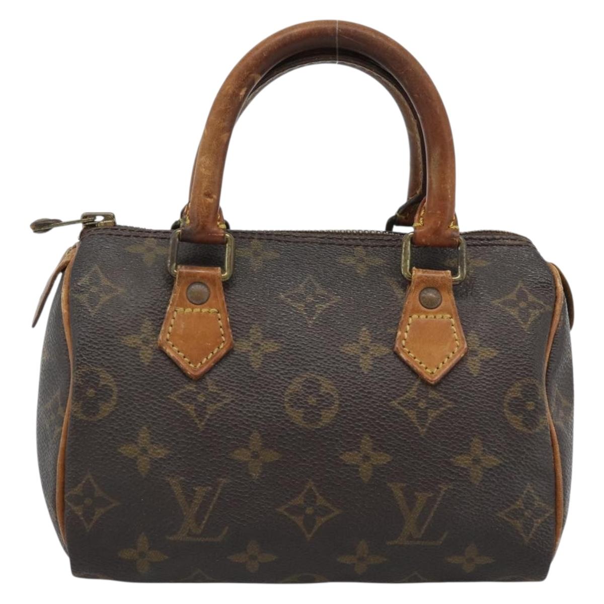LOUIS VUITTON Monogram Mini Speedy Bandouliere Japon 88 Bag M99014 Auth 188480