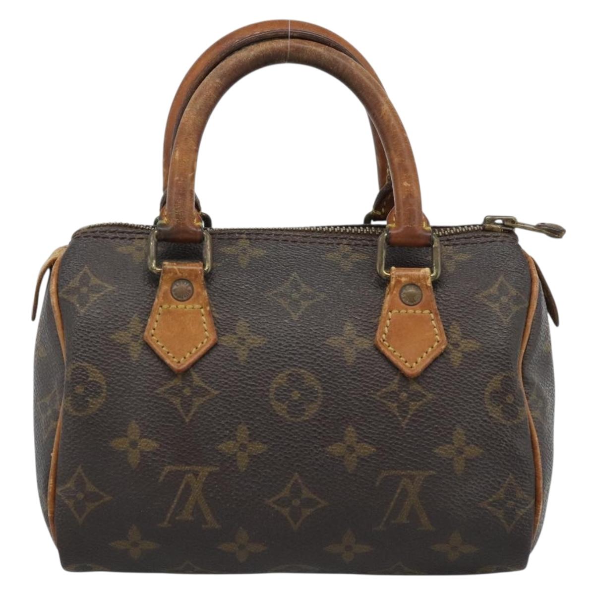LOUIS VUITTON Monogram Mini Speedy Bandouliere Japon 88 Bag M99014 Auth 188480