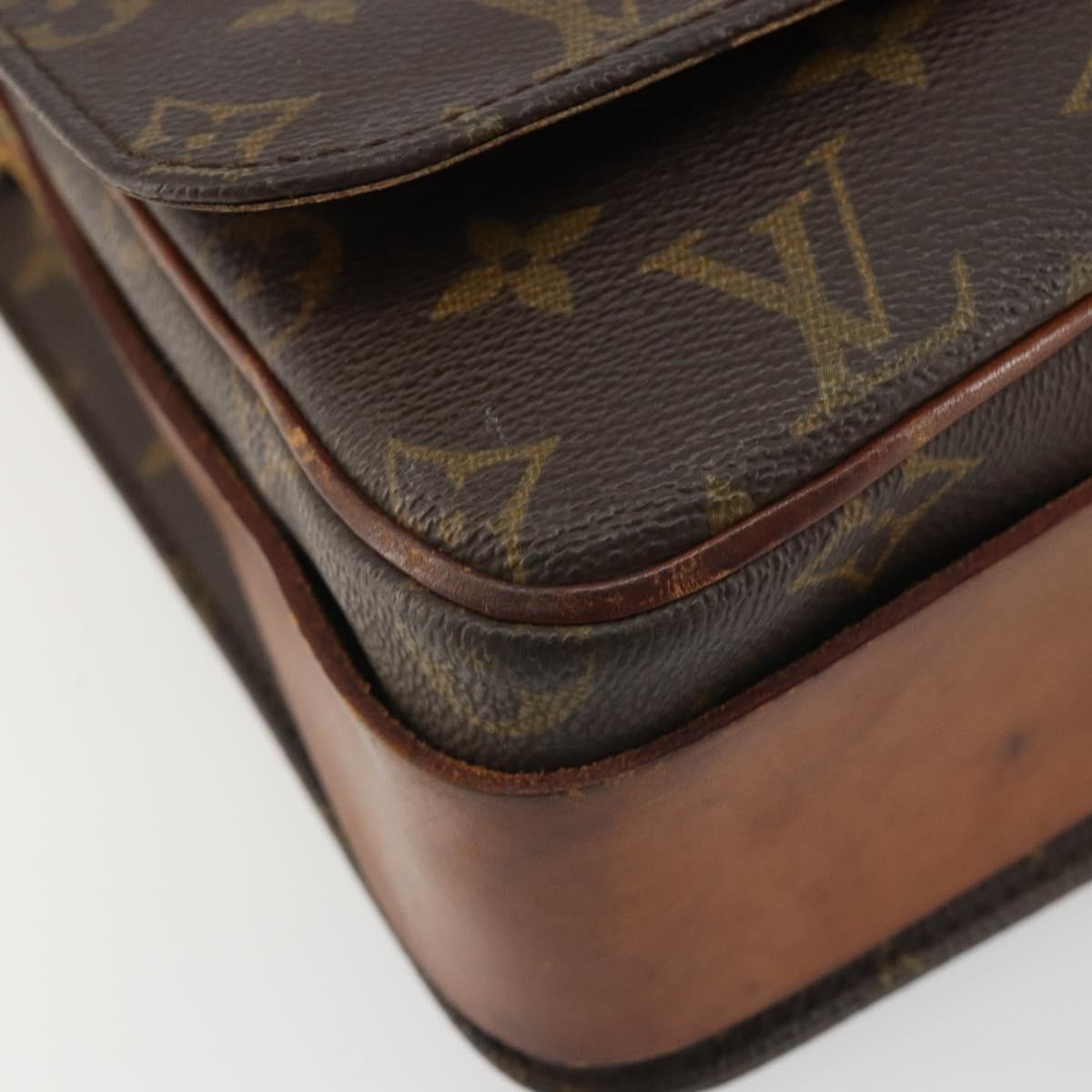LOUIS VUITTON Monogram Cartouchiere GM Shoulder Bag M51252 LV Auth 188485