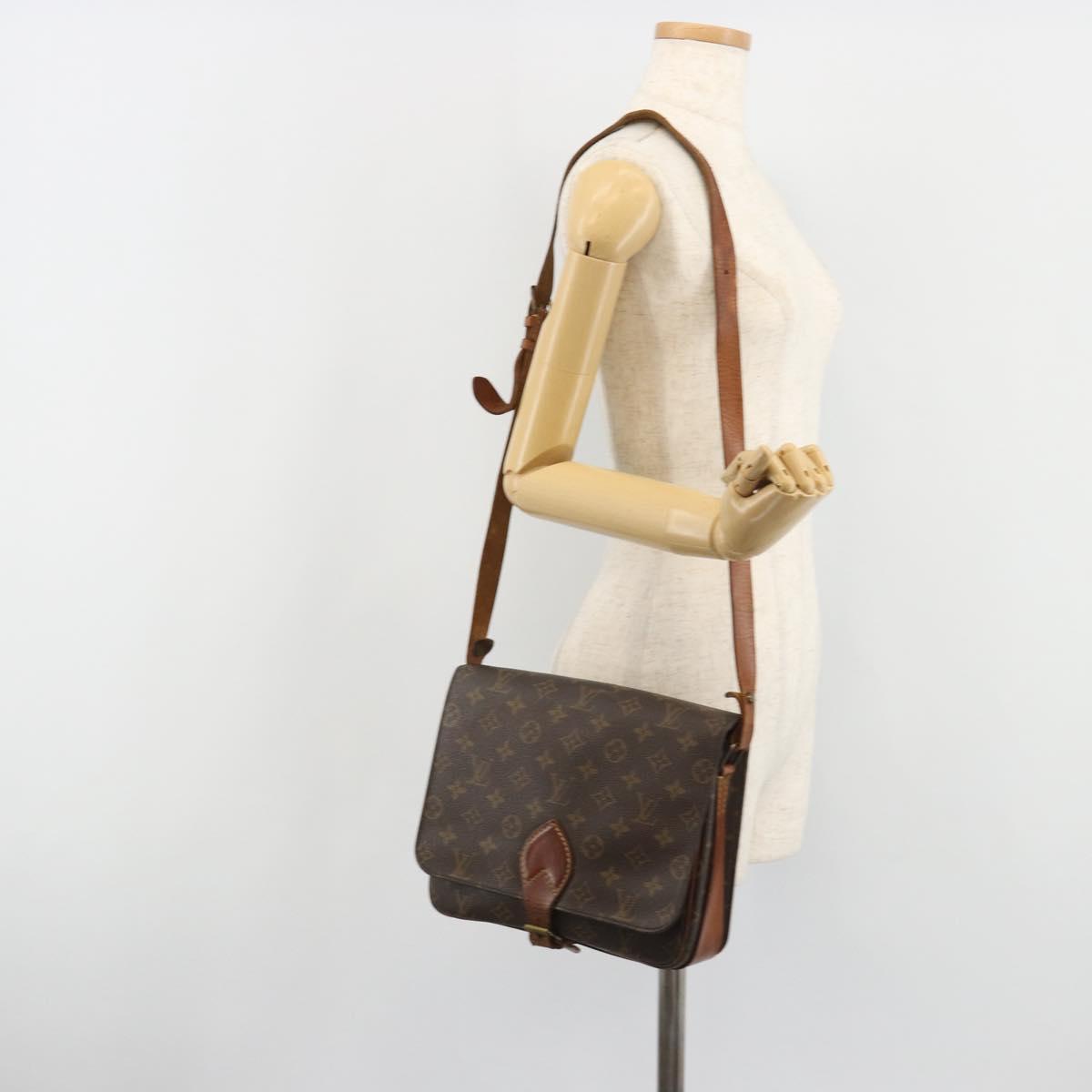 LOUIS VUITTON Monogram Cartouchiere GM Shoulder Bag M51252 LV Auth 188485