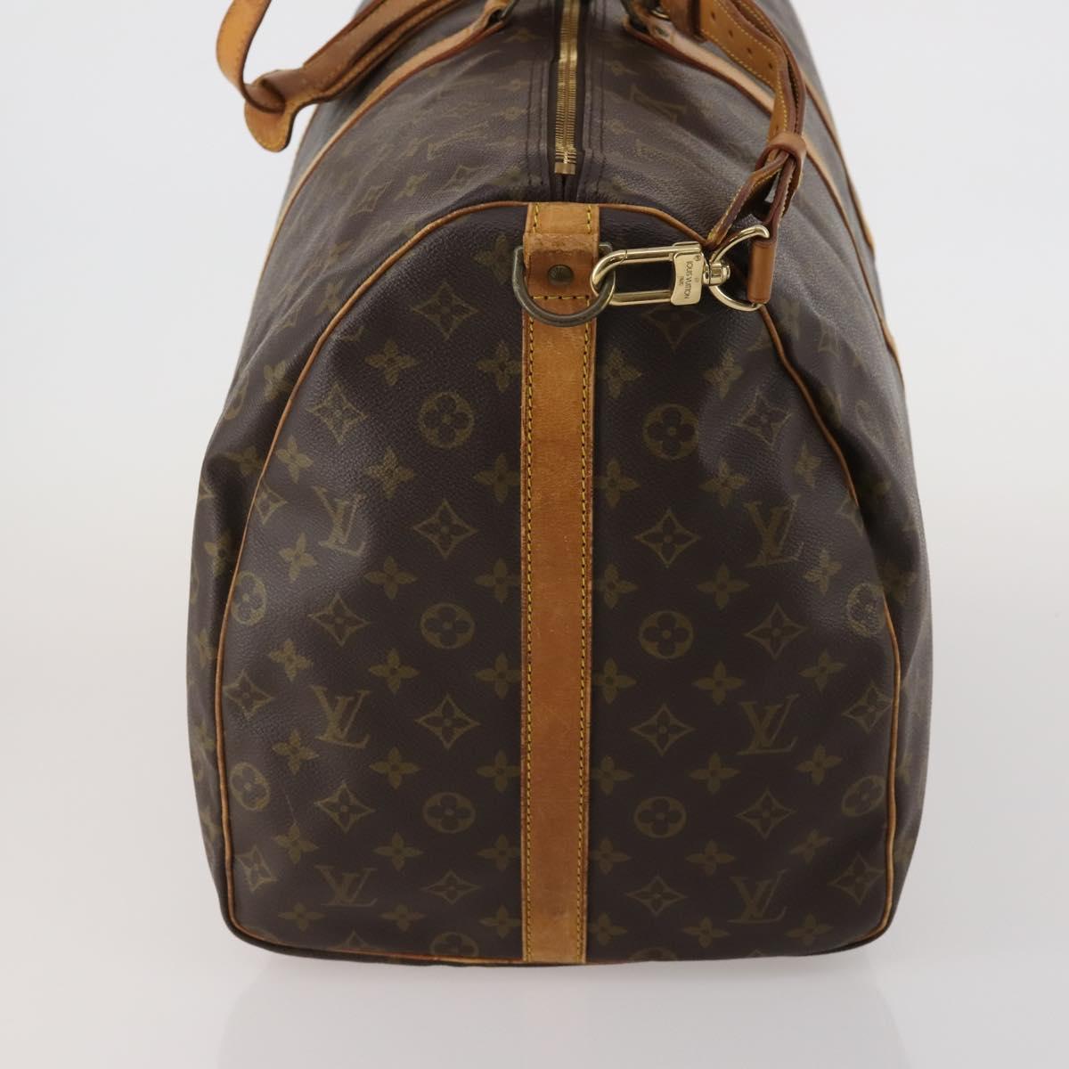 LOUIS VUITTON Monogram Keepall Bandouliere 60 Boston Bag M41412 LV Auth 188487