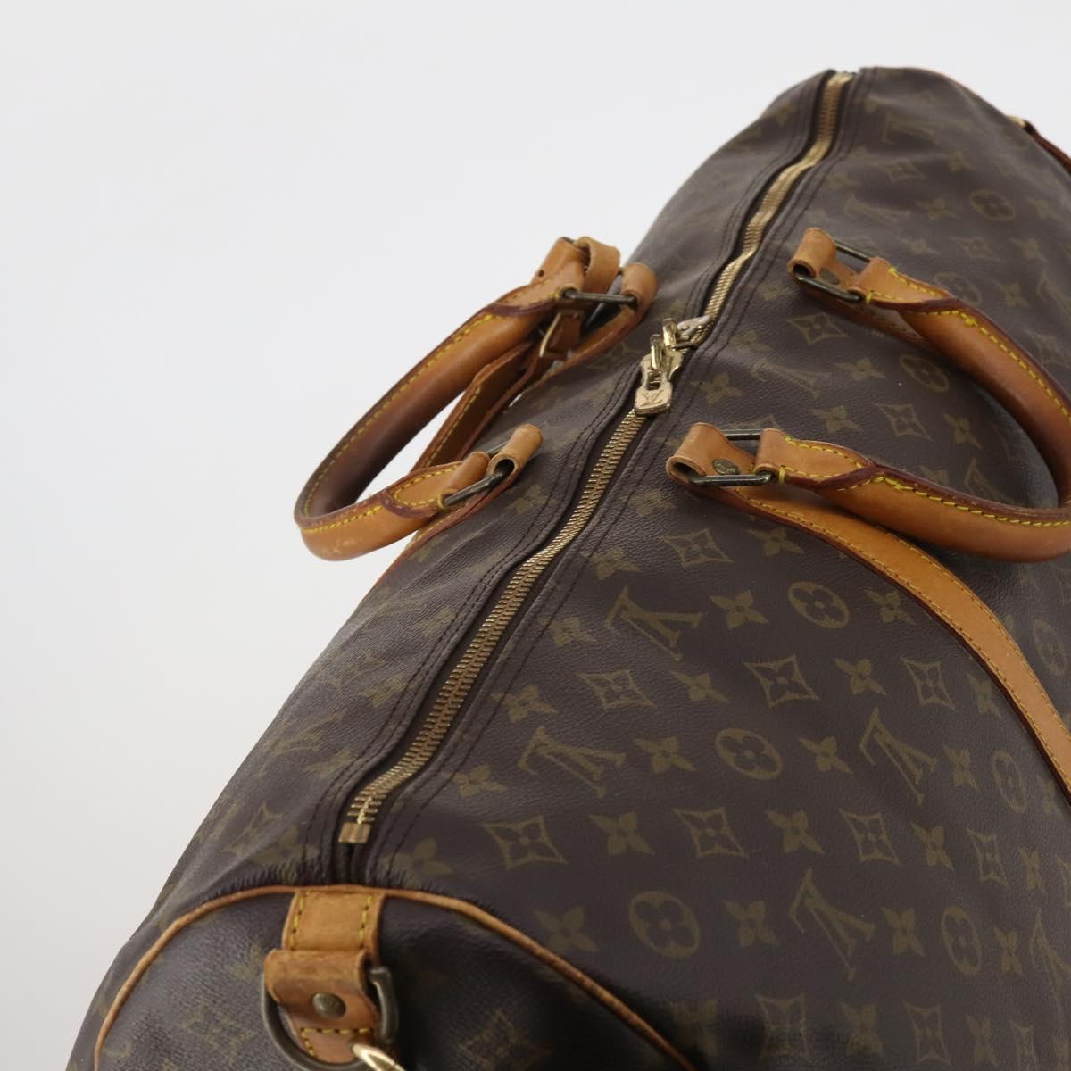 LOUIS VUITTON Monogram Keepall Bandouliere 60 Boston Bag M41412 LV Auth 188487