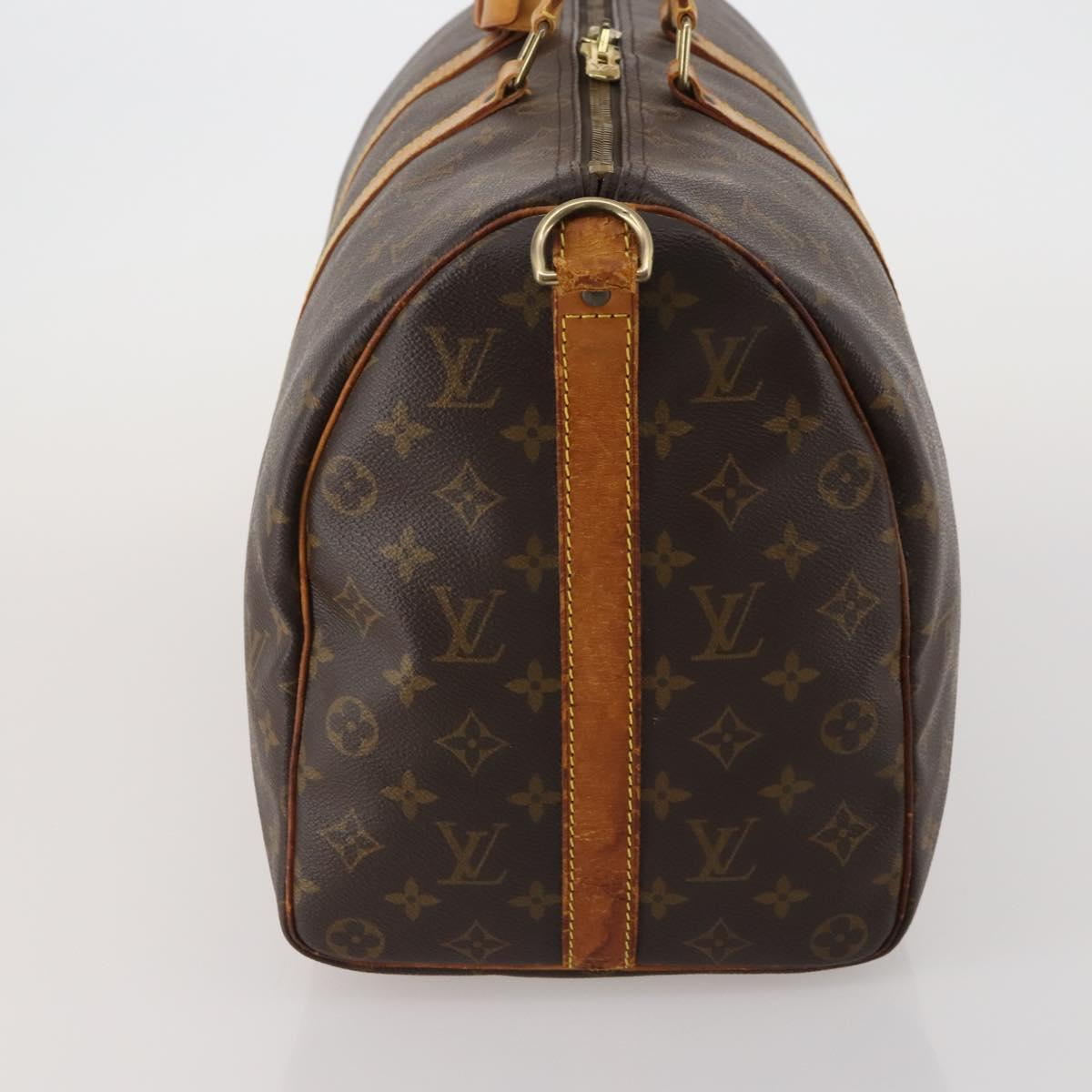 LOUIS VUITTON Monogram Keepall Bandouliere 45 Boston Bag M41418 LV Auth 188489