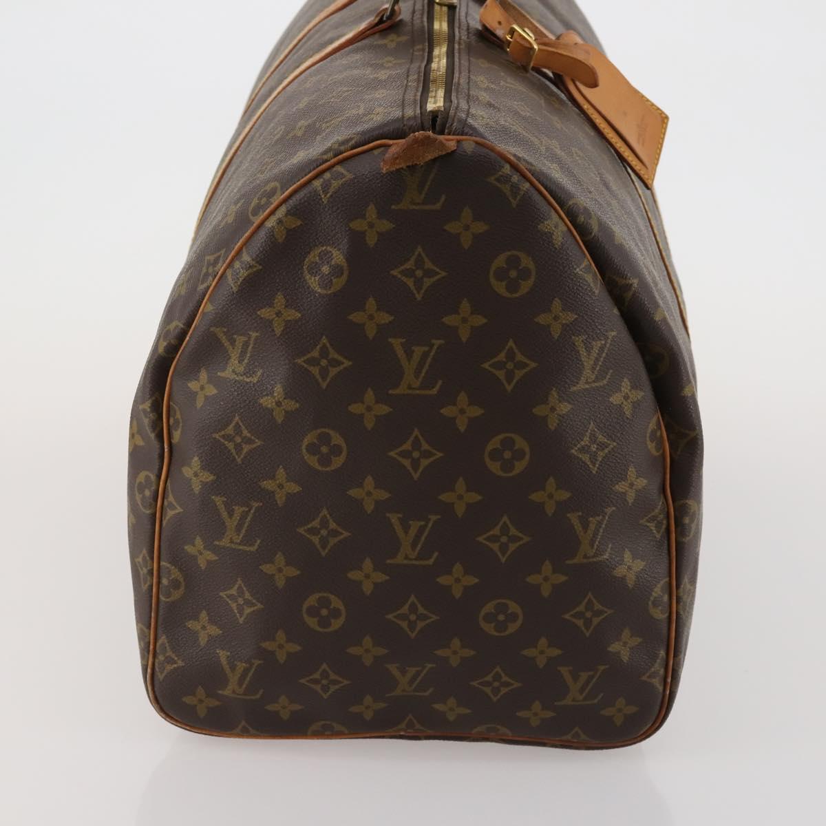 LOUIS VUITTON Monogram Keepall 55 Boston Bag M41424 LV Auth 188491