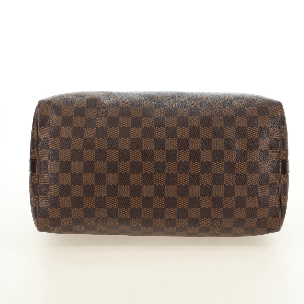 LOUIS VUITTON Damier Ebene Speedy Bandouliere 35 Hand Bag N41366 Auth 188496SAV