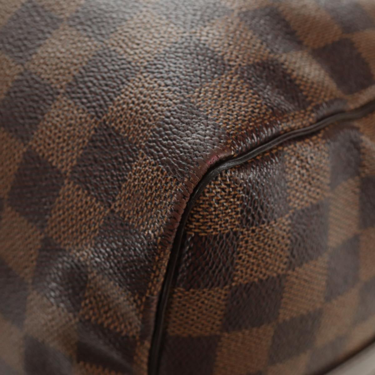 LOUIS VUITTON Damier Ebene Speedy Bandouliere 35 Hand Bag N41366 Auth 188496SAV