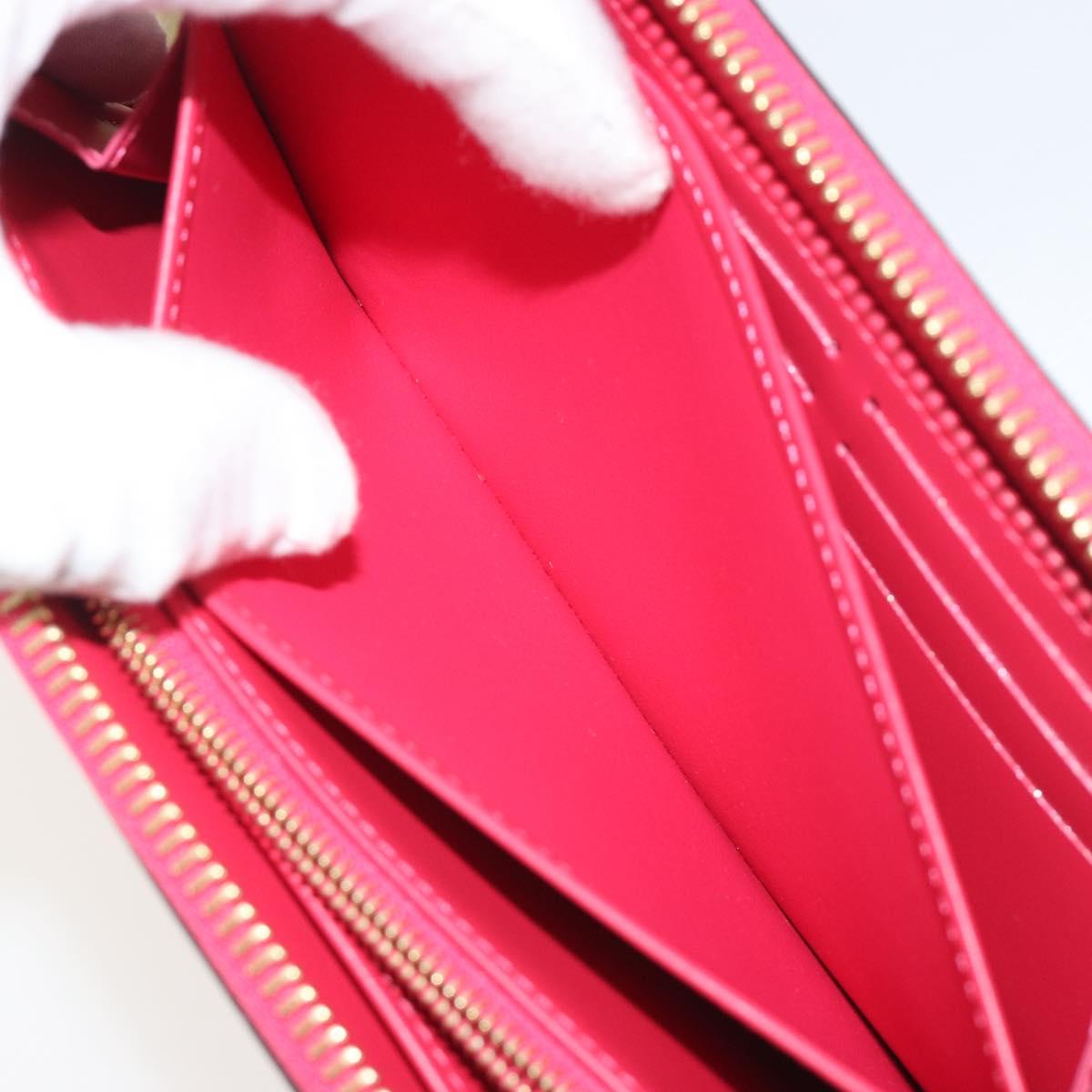 LOUIS VUITTON Vernis Zippy Long Wallet Valentine's Day 2022 M81154 Auth 188500M