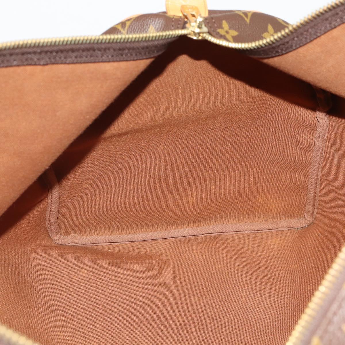 LOUIS VUITTON Monogram Keepall 55 Boston Bag M41424 LV Auth 188502SAV