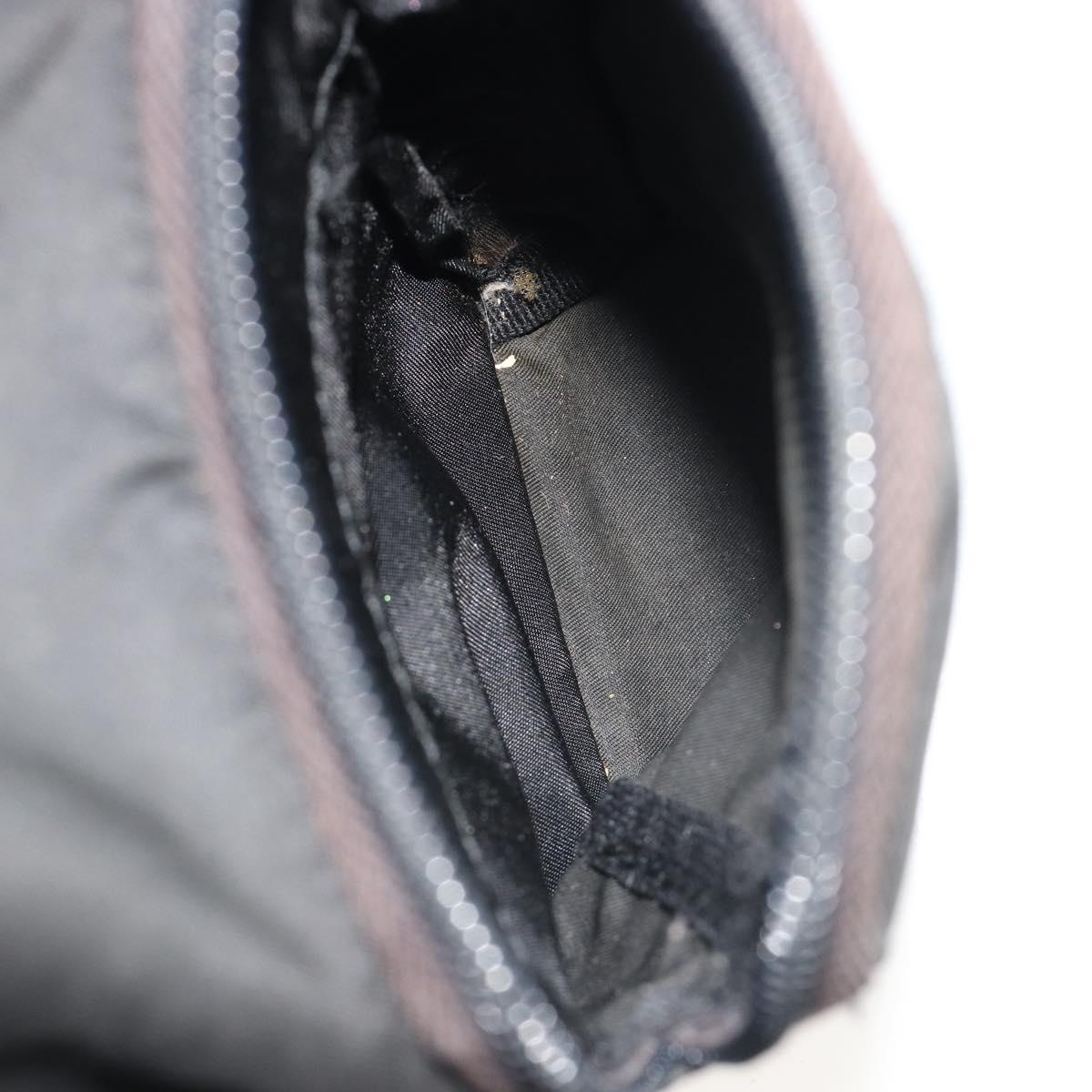 PRADA Backpack Nylon Black Silver Auth 188504
