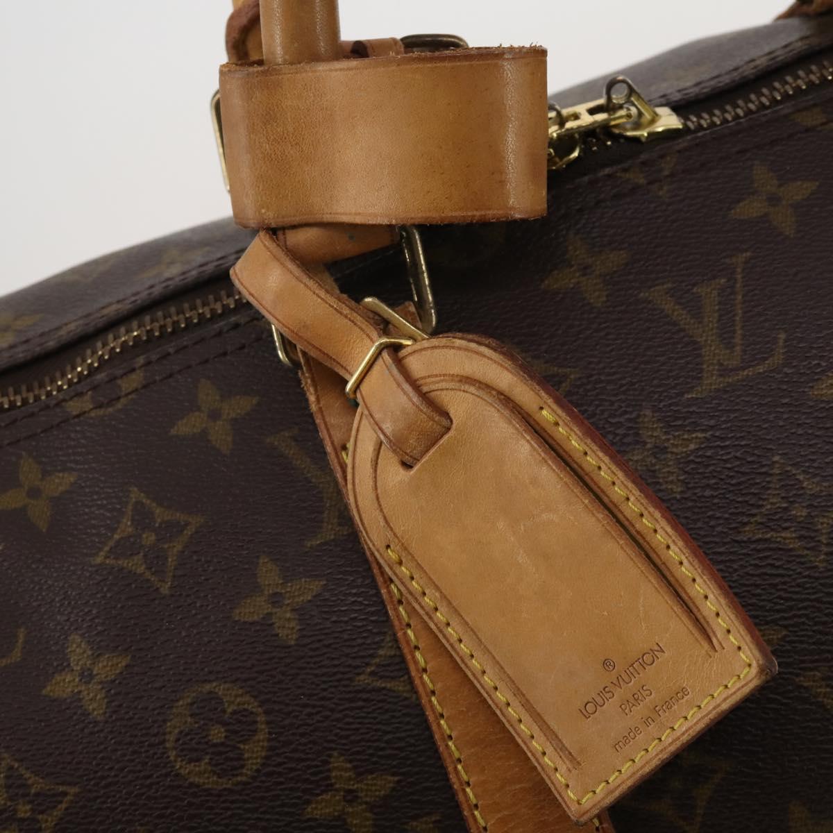 LOUIS VUITTON Monogram Keepall 55 Boston Bag M41424 LV Auth 188507