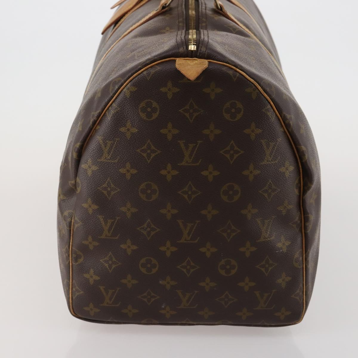 LOUIS VUITTON Monogram Keepall 55 Boston Bag M41424 LV Auth 188507